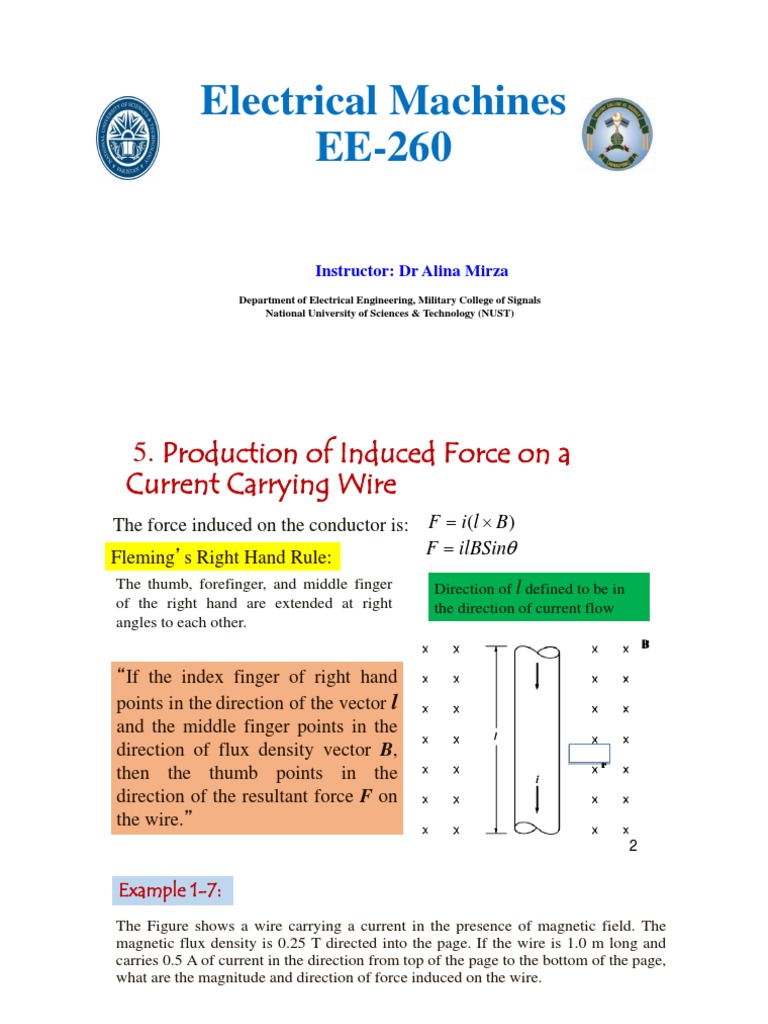Induced Forces and Voltages in DC Machines | PDF | Magnetic Field ...