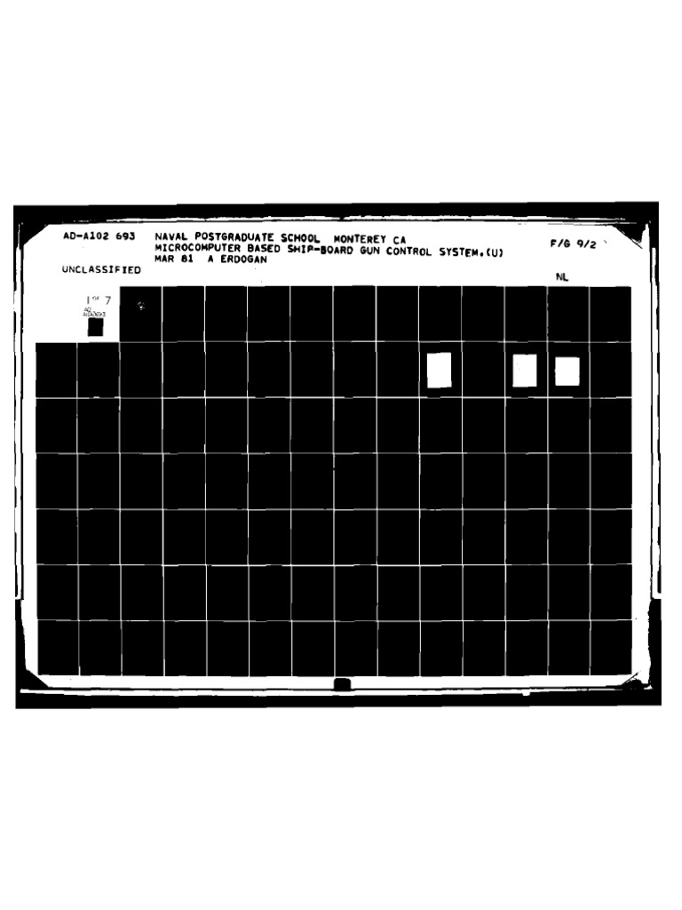 Microcomputer Gun Control System Thesis | PDF | Fire Control