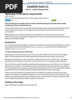 Deploying A DNS Server Using Docker - SAMEER NAIK