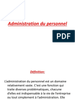 Administration Du Personnel