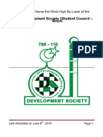 Development Society (Student Council - : in His Name The Most High By-Laws of The