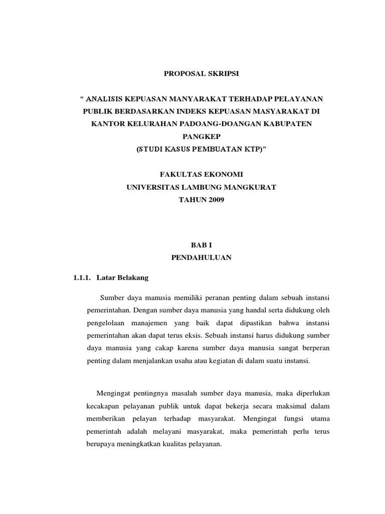 Contoh Proposal Penelitian Sdm Lengkap Contoh Makalah