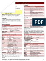 Python Notes/Cheat Sheet: Operator Functionality