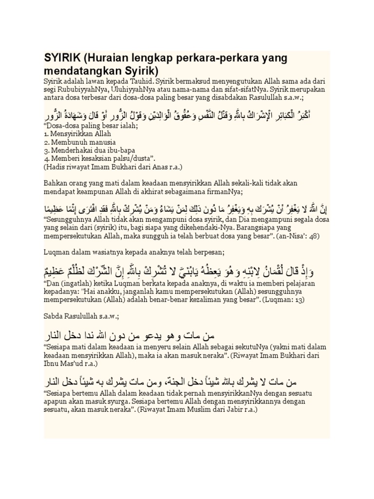 Syirik Pdf