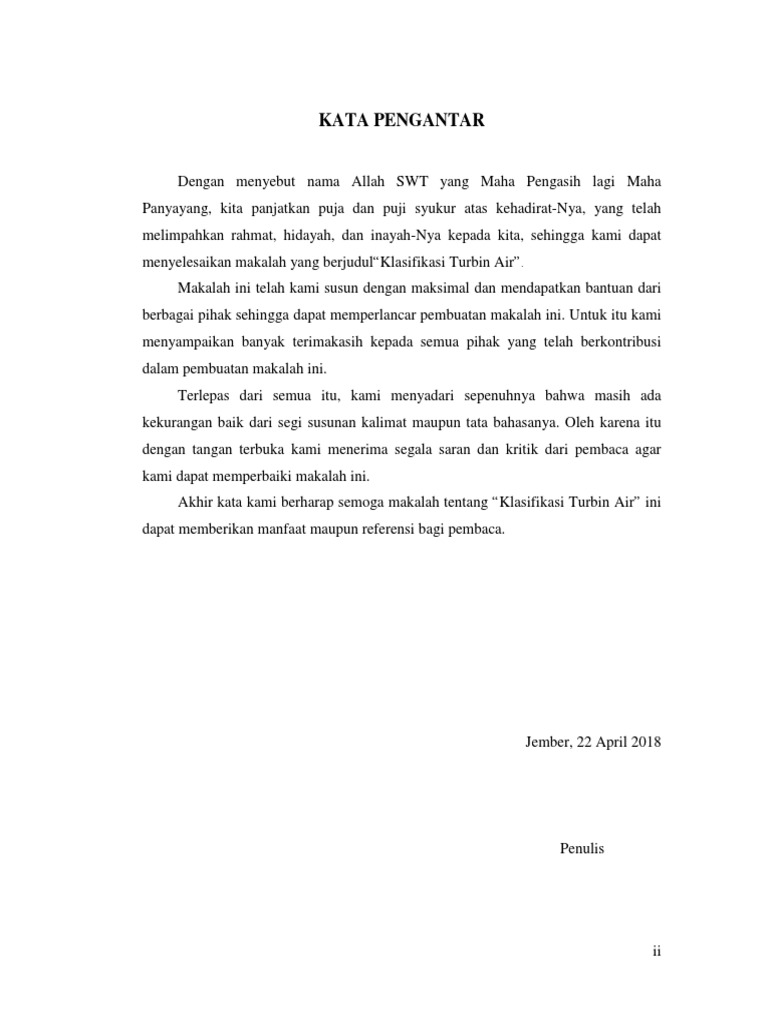 Kata Pengantar Makalah Mesin Konversi Energi