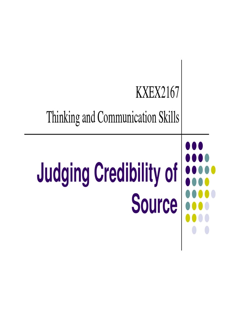 Evaluating Source Credibility for 2024-28 | PDF | Credibility | Bias