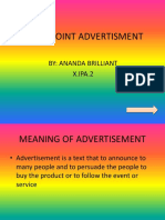 Powerpoint Advertisment: By: Ananda Brilliant X.IPA.2