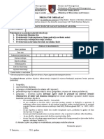 Prijavni Obrazac I Izjava PDF