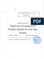 CCXH Ductile Iron Pipe Inspection Procedure Product Quality