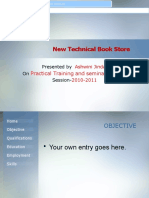 New Technical Book Store: Practical Training and Seminar Report