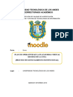Flujograma Del Proceso de Operatividad de La Plataforma Moodle