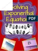 Solving Exponential Equations Scavenger Hunt