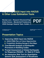 Improving USGS Input Into HAZUS & Other Loss Estimation Tools