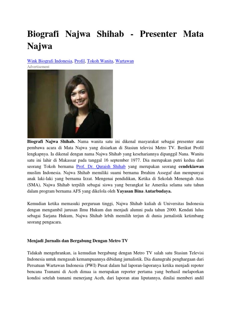 Profil Najwa Shihab