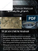 KARAKTERISTIK DAKWAH MAKKIYAH