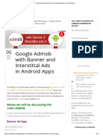 Google Admob With Banner and Interstitial Ads in Android Apps