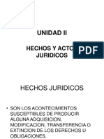 Unidad II Hechos y Actos Juridicos