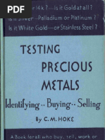 Testing Precious Metals C. M. Hoke Screen Readable.