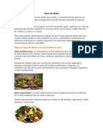 Tipos de Dietas