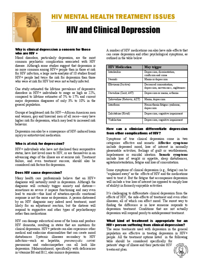 FactSheet Depression 2012 | PDF | Major Depressive Disorder ...