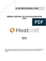 Unidad Central de Calefaccion Por GAS Heatcraft HG-160 PDF