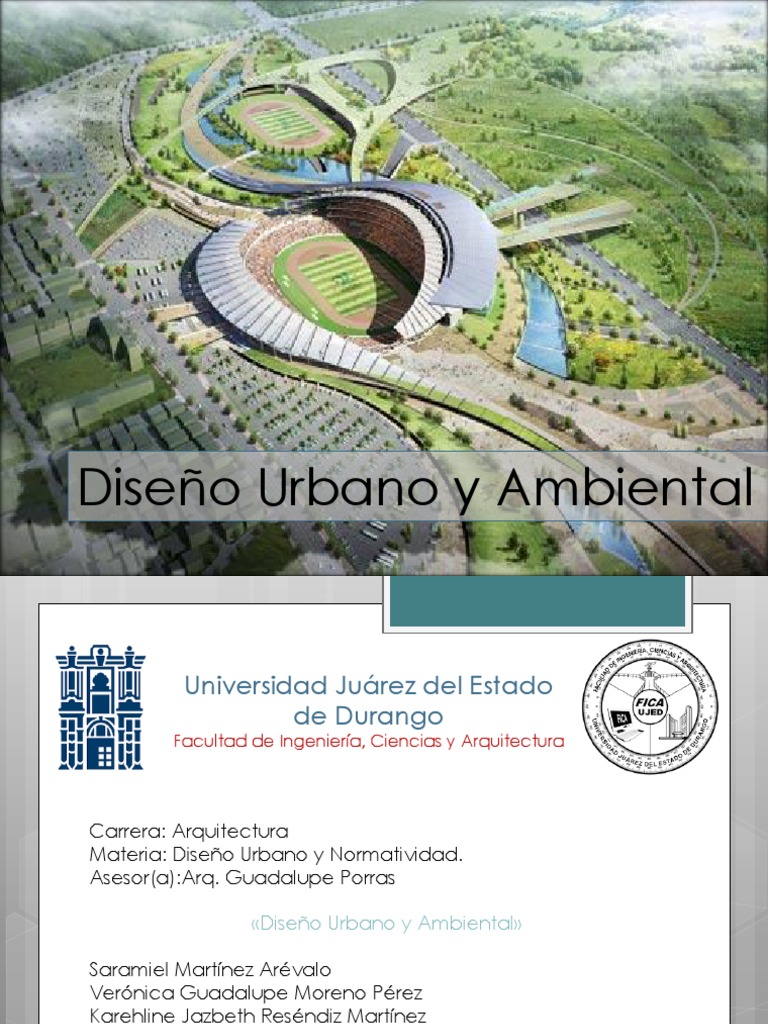 Diseño Urbano y Ambiental | Diseño urbano | Área urbana