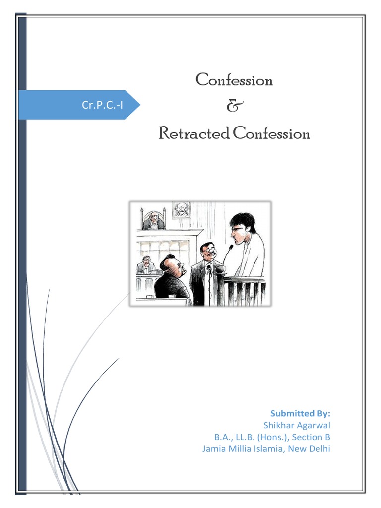 Confession Under Crpc Pdf Confession Law Criminal Procedure In