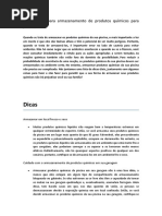 O Guia para Armazenamento de Produtos Químicos para Piscina