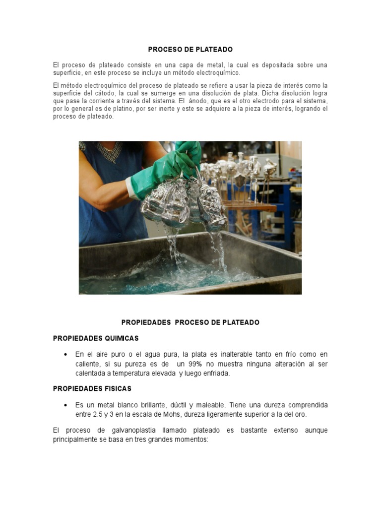 Proceso de Plateado | PDF | Átomos | Aluminio