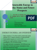 Renewable Energy in India: Status and Future Prospects
