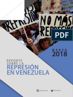 Informe Represion Marzo 2018