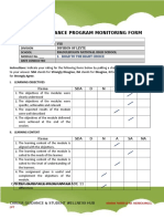 Career Guidance Program Monitoring Form Modules 1-8