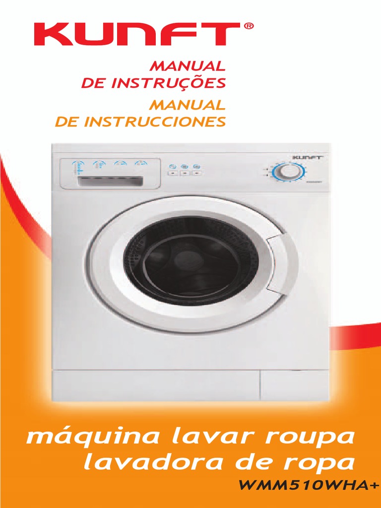 Kunft Wmm510wha Washing Machine Pdf Roupas Maquinas