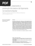 prevenção da mania e da hipomania