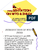 Presentation on Wto & India