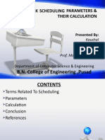 Real Time Disk Scheduling Parameters & Their Calculation: B.N. College of Engineering, Pusad