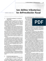 Los delitos tributarios: Análisis de la defraudación fiscal