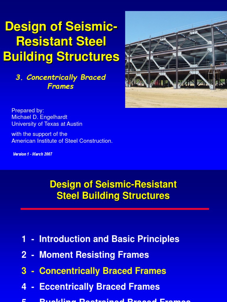 Seismic Design of Braced Frames | PDF | Buckling | Beam (Structure)