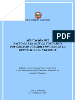 Pacto de San Jose de Consta Rica Por Organos Jurisdiccionales de La Republica Del Paraguay