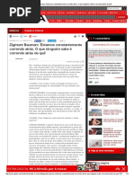 Zigmunt Bauman_ 'Estamos Constantemente Correndo Atrás