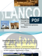 PPT Lanco Interview Process 