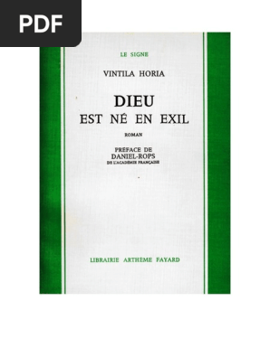 horia vintila dieu est ne en exil pdf ovide rome antique