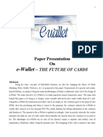 E-Wallet: Paper Presentation On