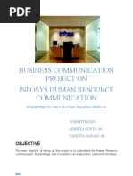 HR Comm in Infosys