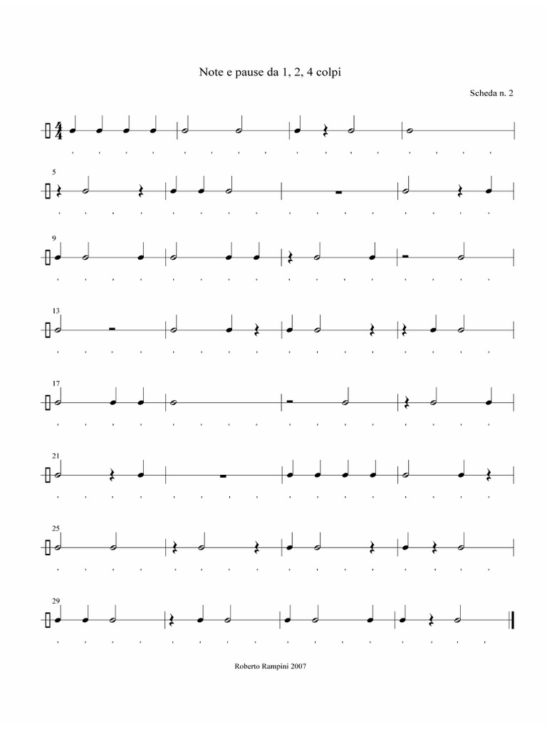 Solfeggio Ritmico 2 PDF | PDF
