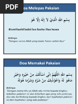 Khat Bacaan Doa Hendak Membuka Pakaian Ebook Anak