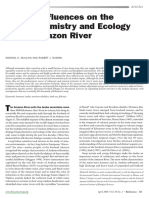 Andean Influences On The Biogeochemistry and Ecology of The Amazon River 2008 PDF