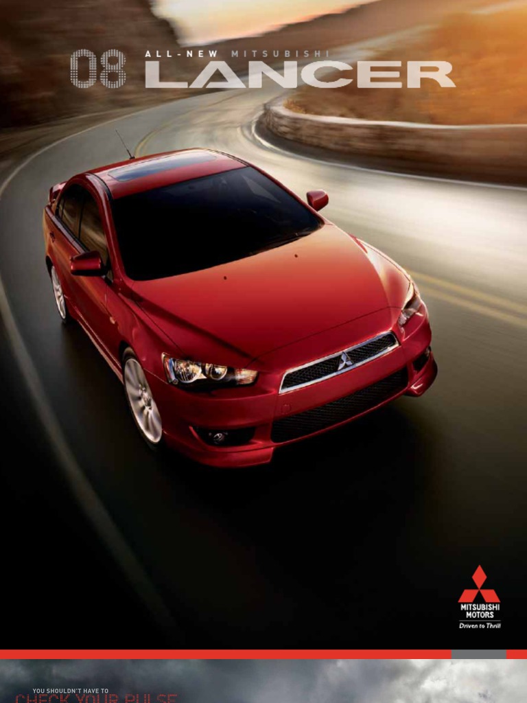 MITSUBISHI LANCER 2008 OWNER S MANUAL PDF visual data 5