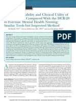 Concurrent Validity and Clinical Utility of the HCR-20V3 