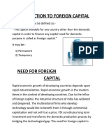 Introduction To Foreign Capital